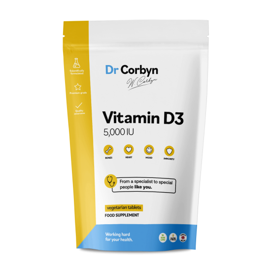 High Strength Vitamin D3 5,000IU Tablets