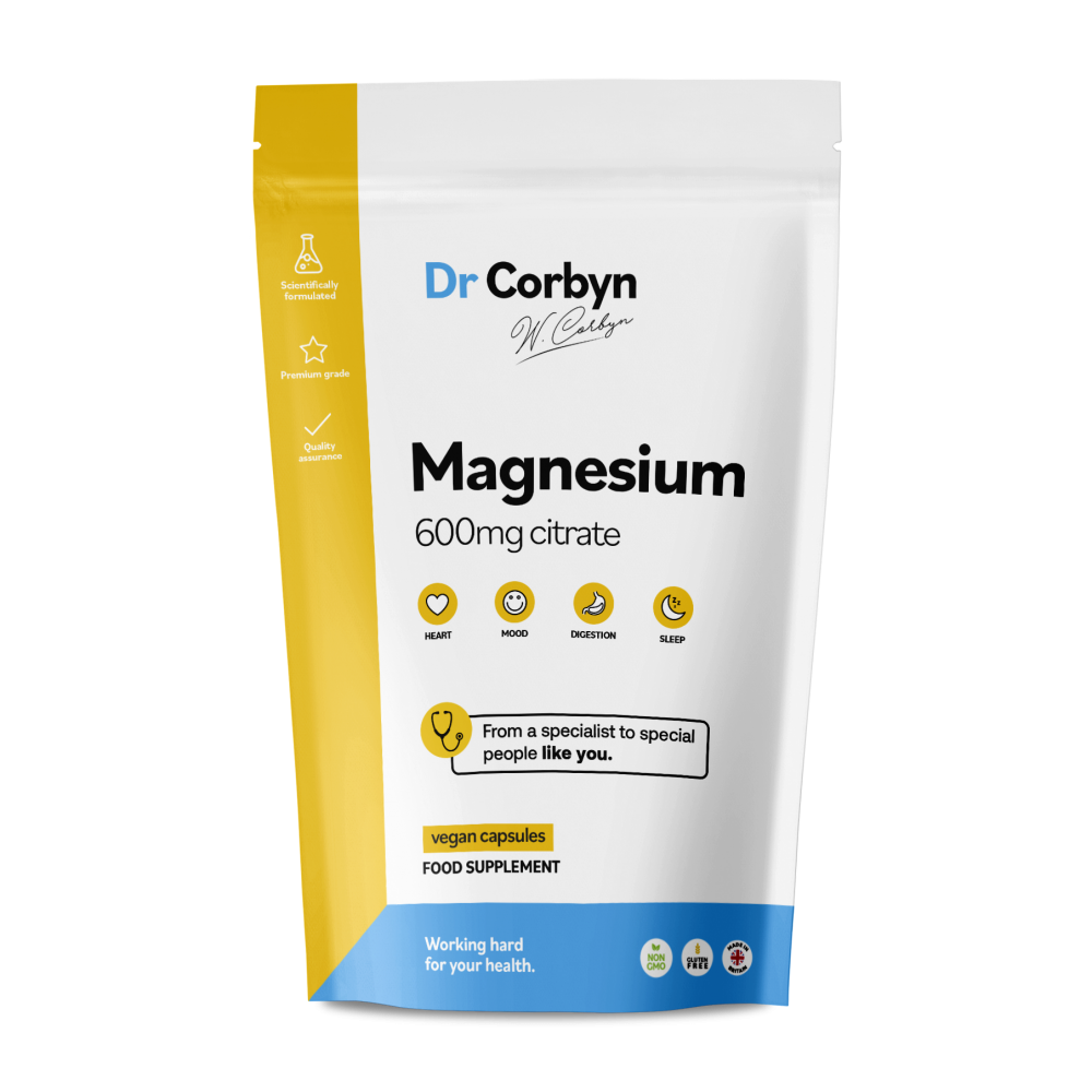 Dr Corbyn Magnesium Citrate 600mg Capsules